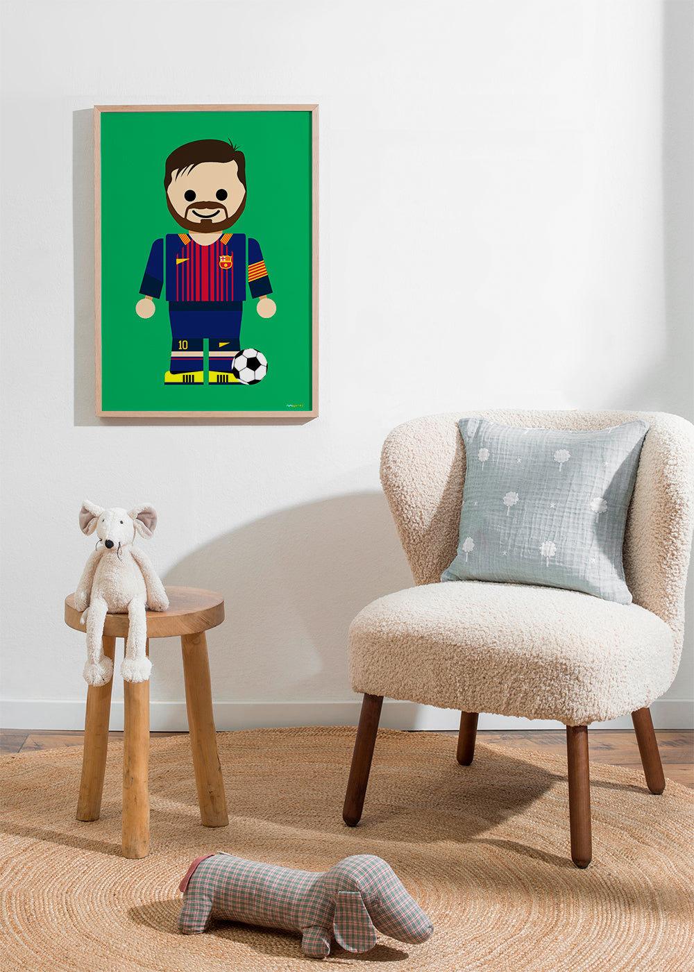 Sztuka sportowa zabawkowy piłkarz ilustracja