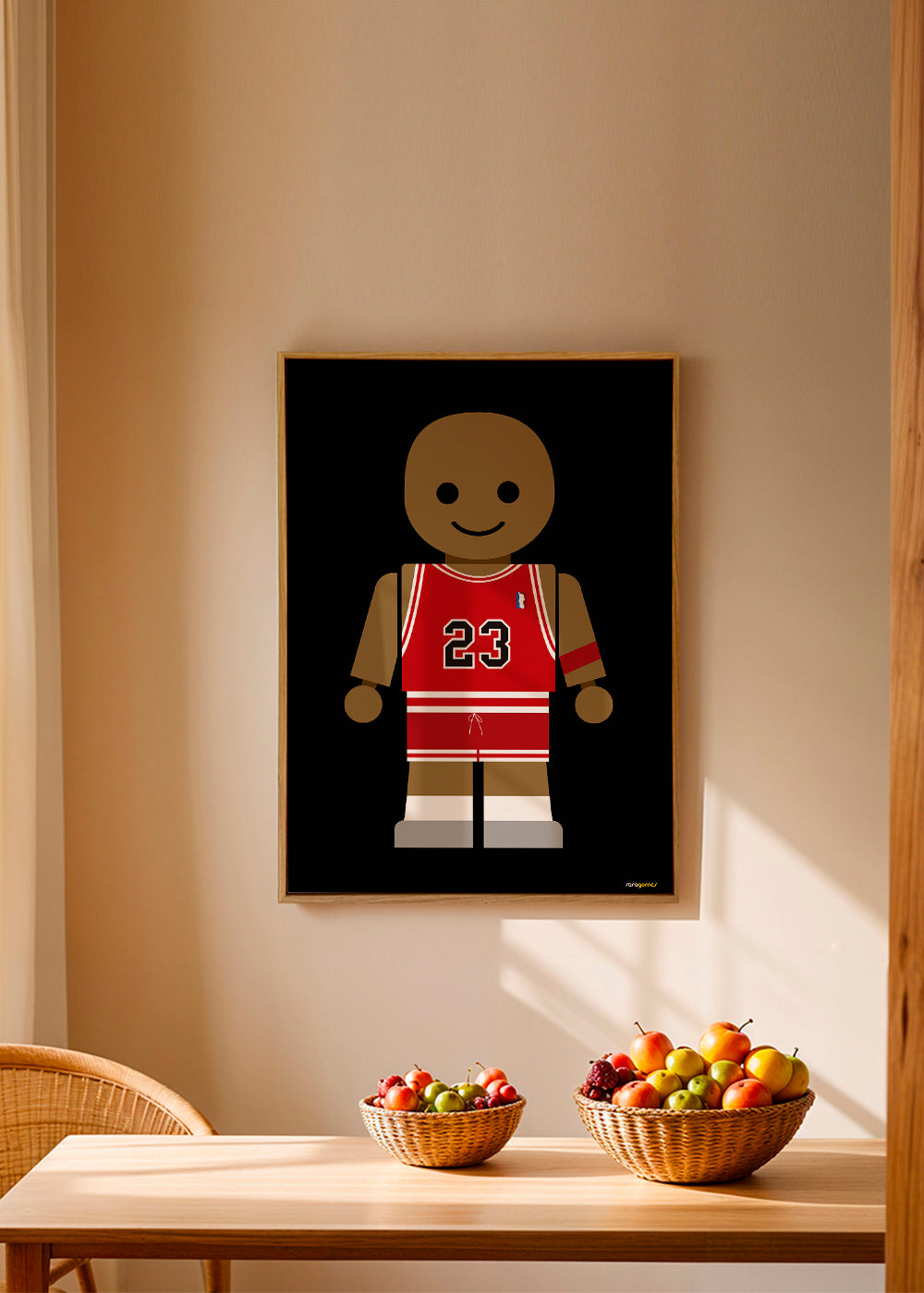 Plakat sportowy zabawka koszykówka 23