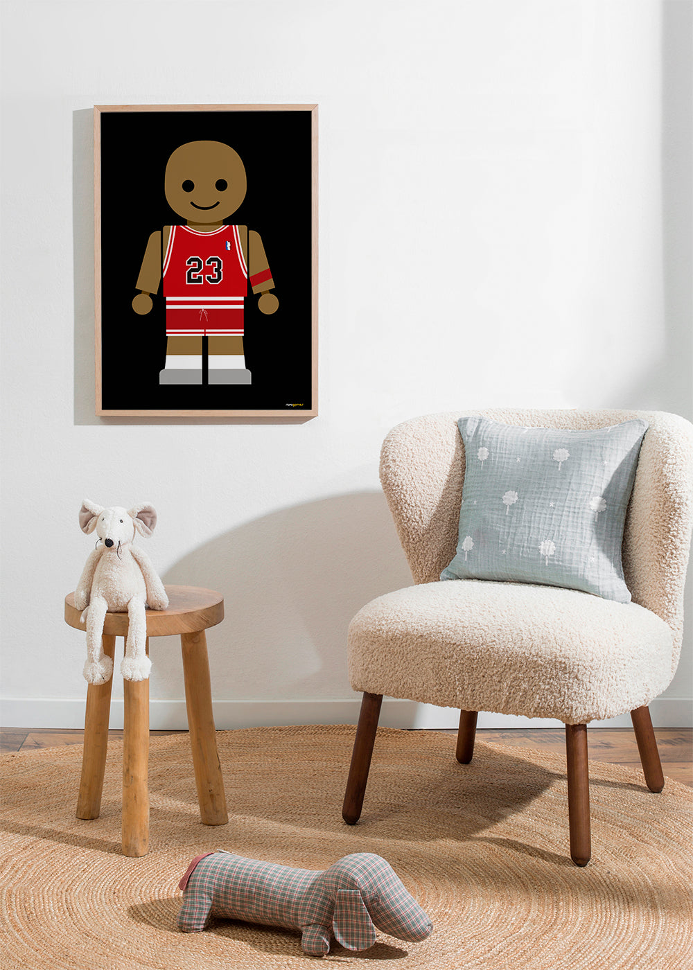 Plakat sportowy zabawka koszykówka 23