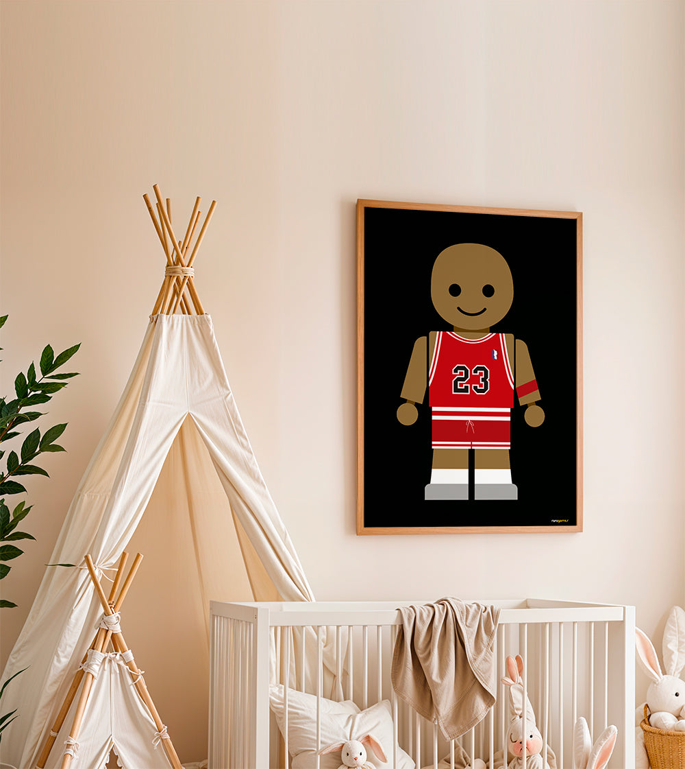 Plakat sportowy zabawka koszykówka 23