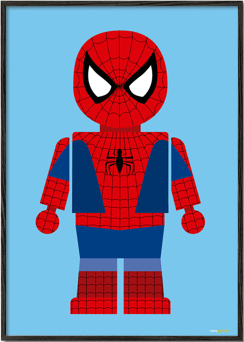 Plakat dziecięcy z figurką superbohatera