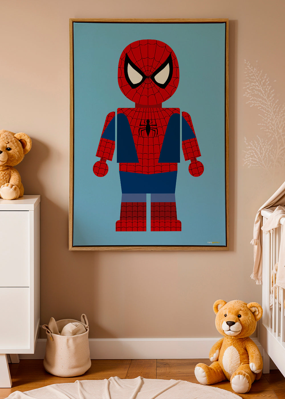 Plakat dziecięcy z figurką superbohatera