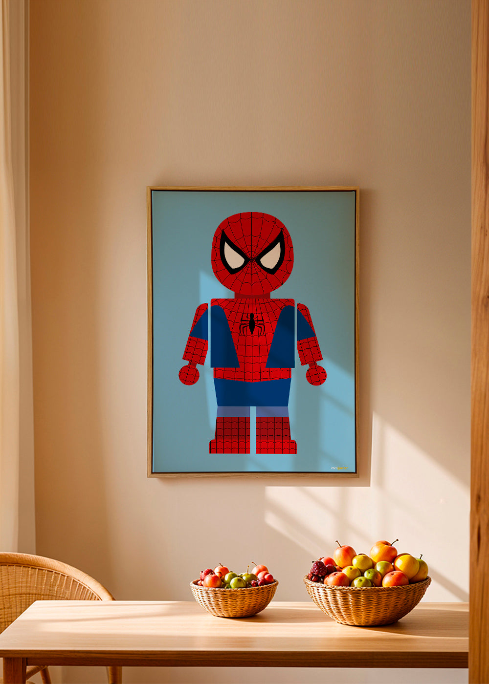 Plakat dziecięcy z figurką superbohatera
