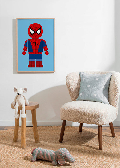 Plakat dziecięcy z figurką superbohatera