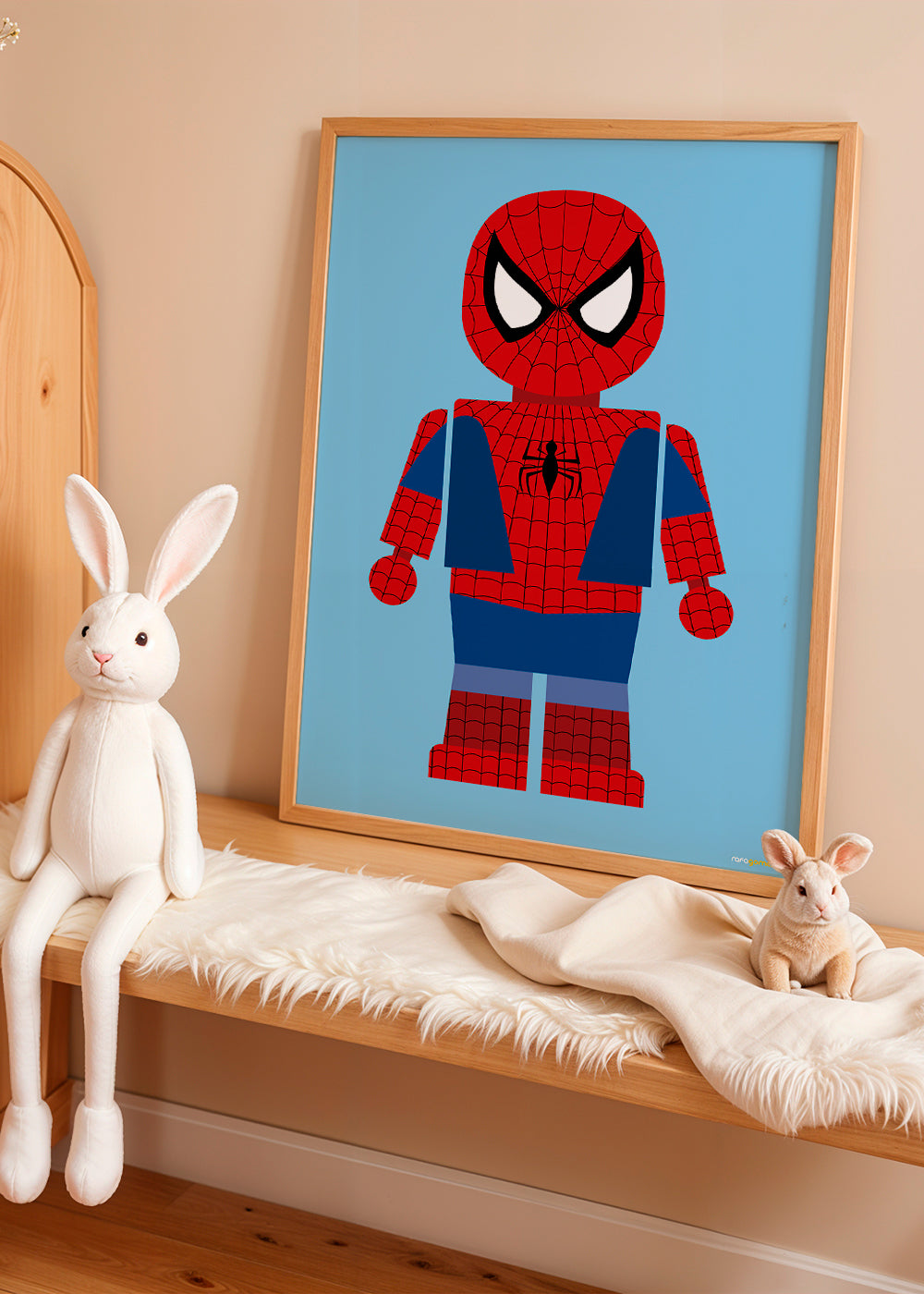Plakat dziecięcy z figurką superbohatera