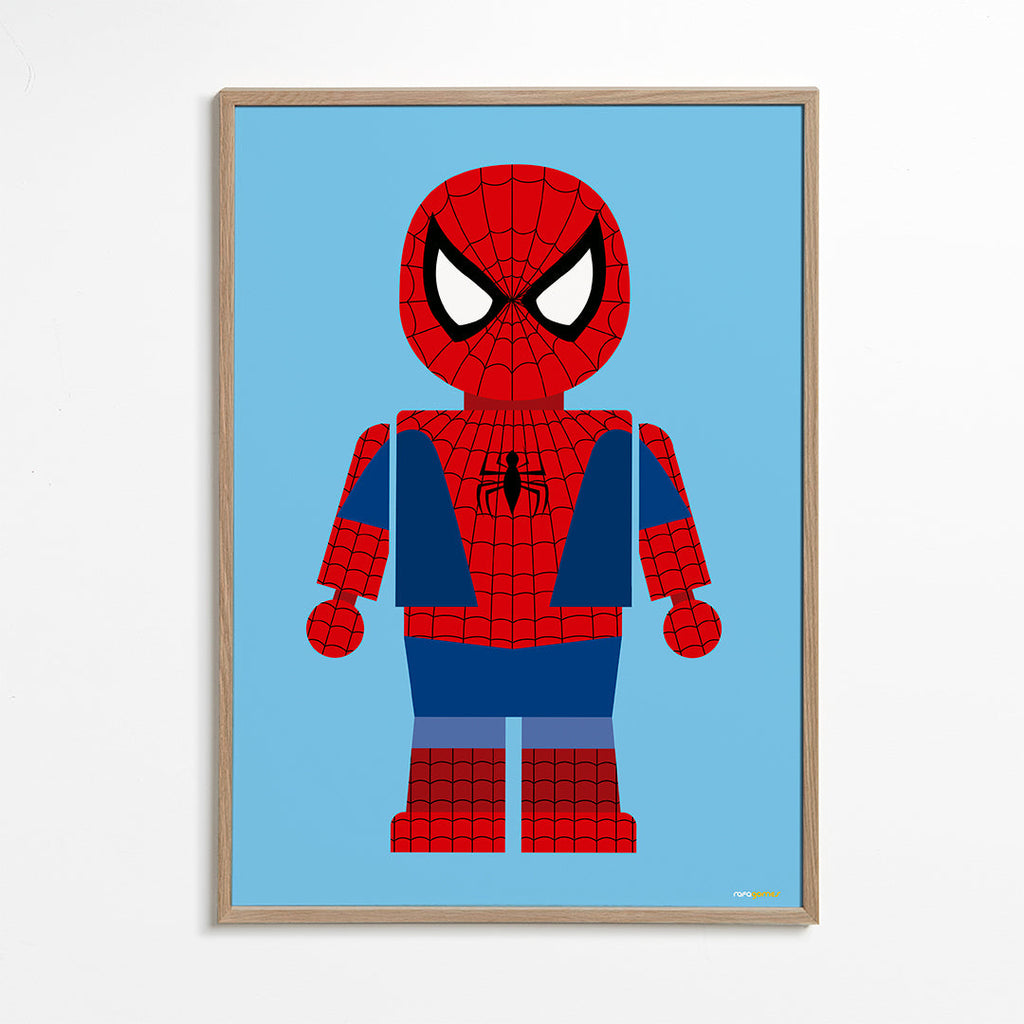 Plakat dziecięcy z figurką superbohatera