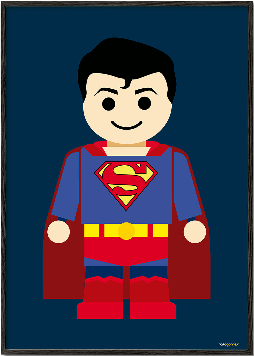 Ilustracja superbohatera zabawka