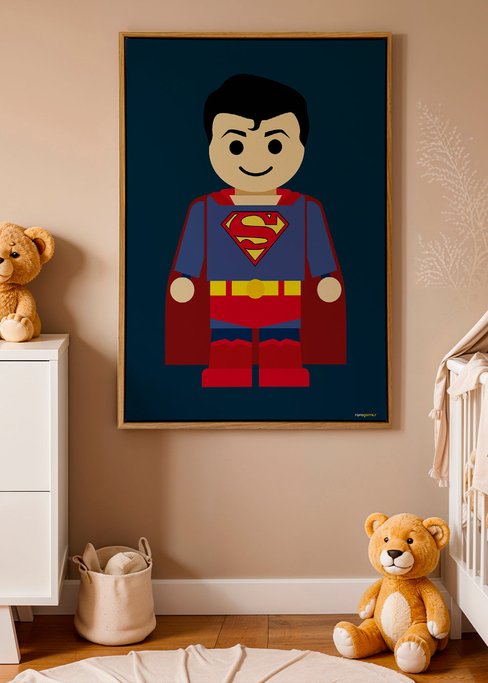 Ilustracja superbohatera zabawka
