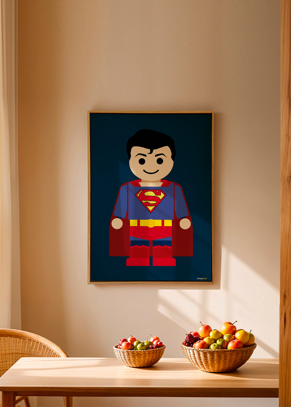 Ilustracja superbohatera zabawka