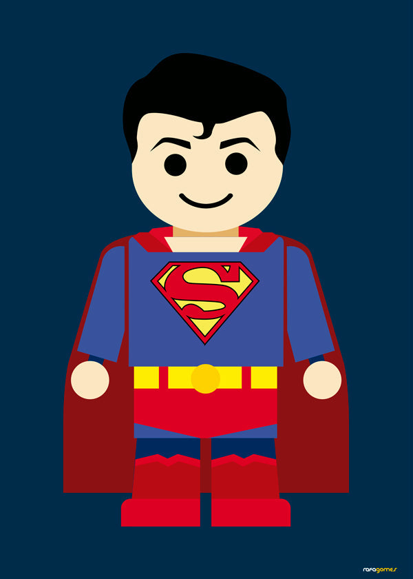 Ilustracja superbohatera zabawka