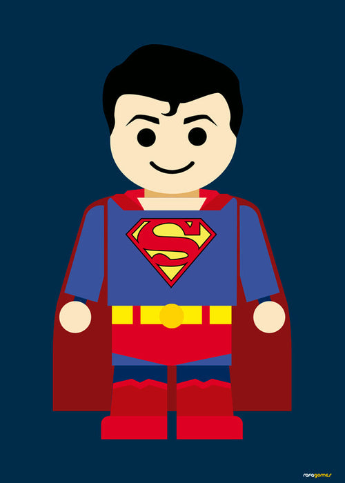 Ilustracja superbohatera zabawka
