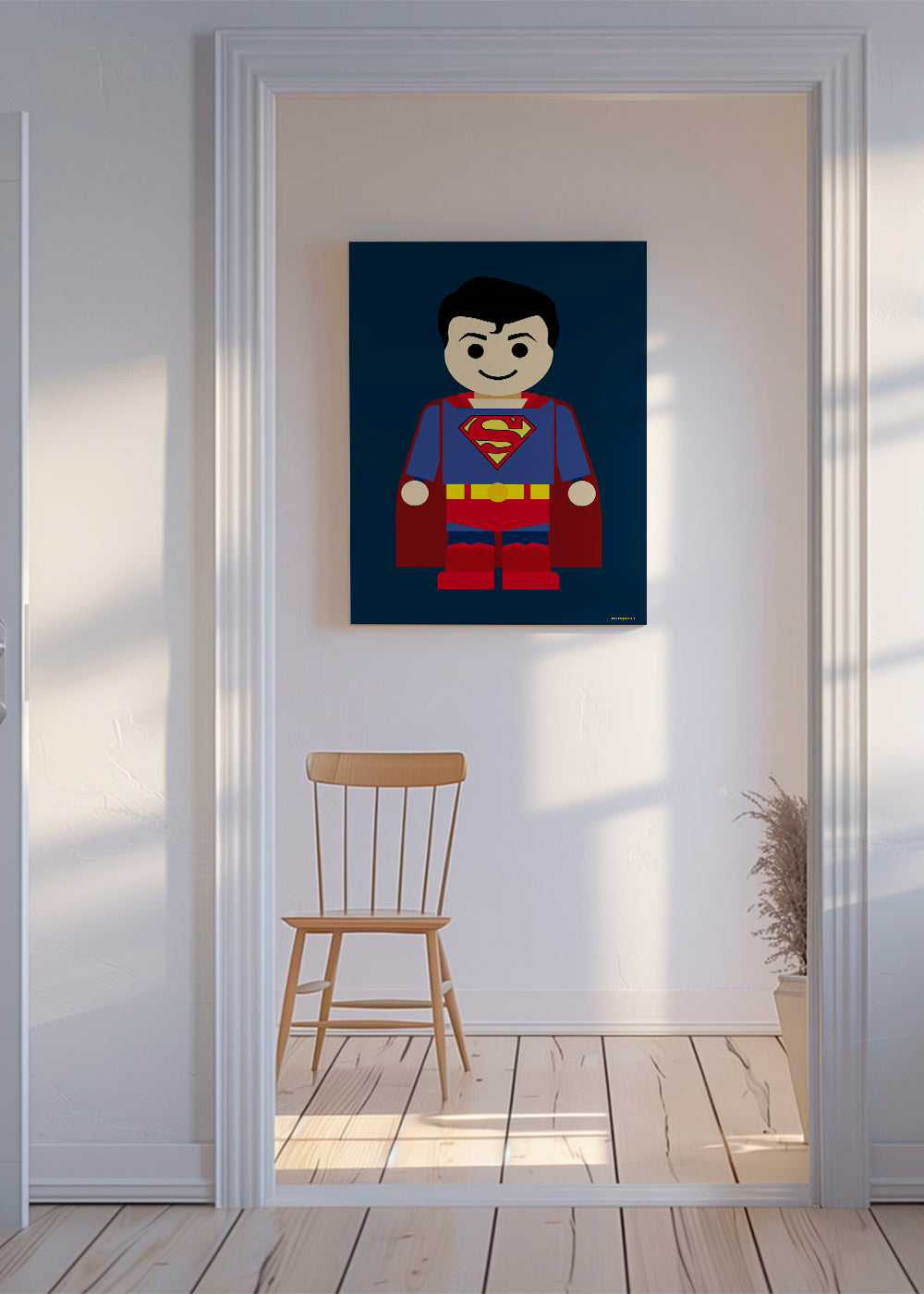 Ilustracja superbohatera zabawka