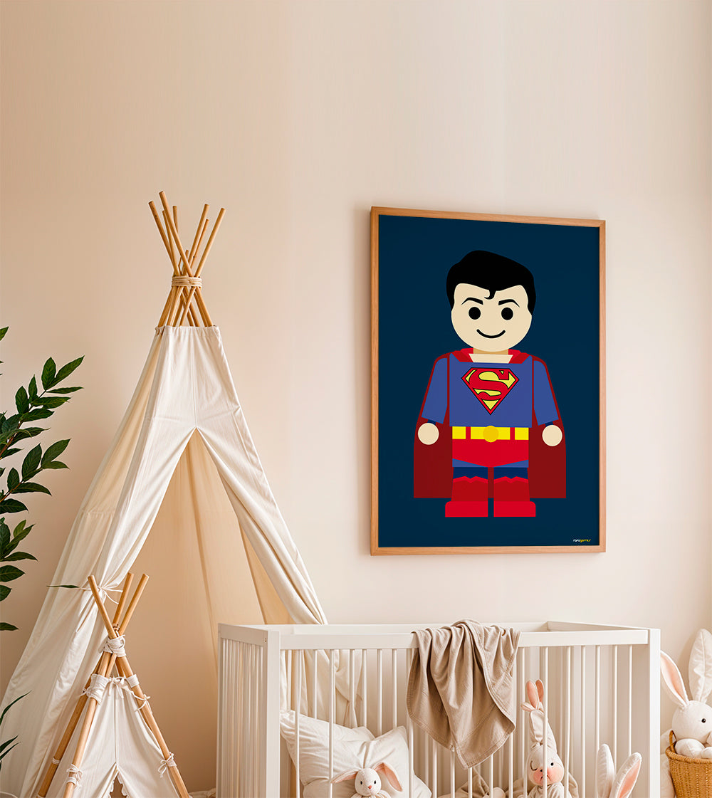 Ilustracja superbohatera zabawka