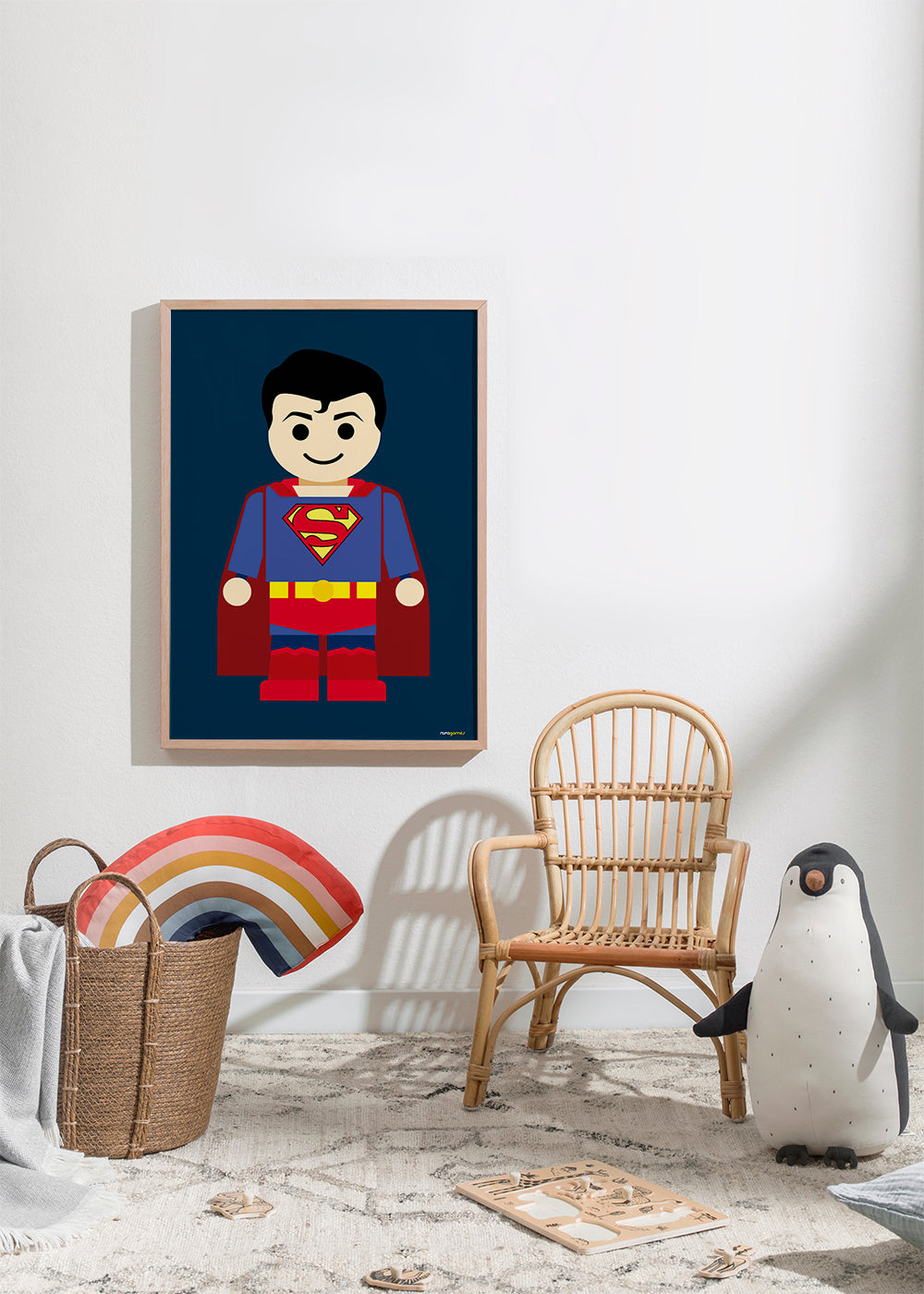 Ilustracja superbohatera zabawka