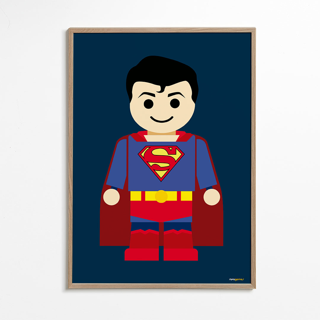 Ilustracja superbohatera zabawka