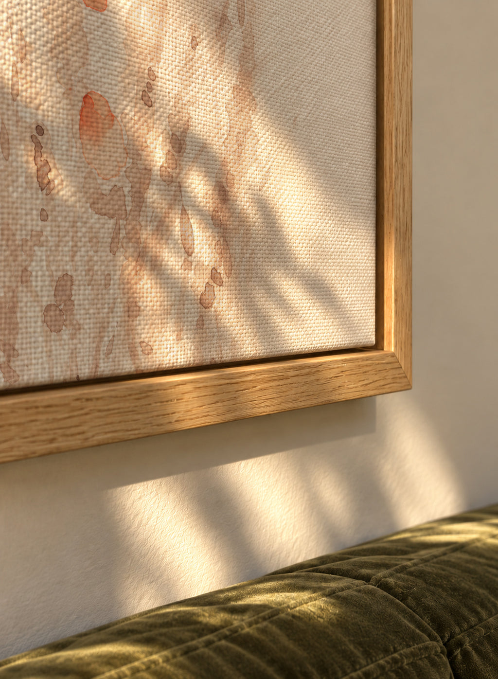 Botanicals 1 - Framed canvas detail