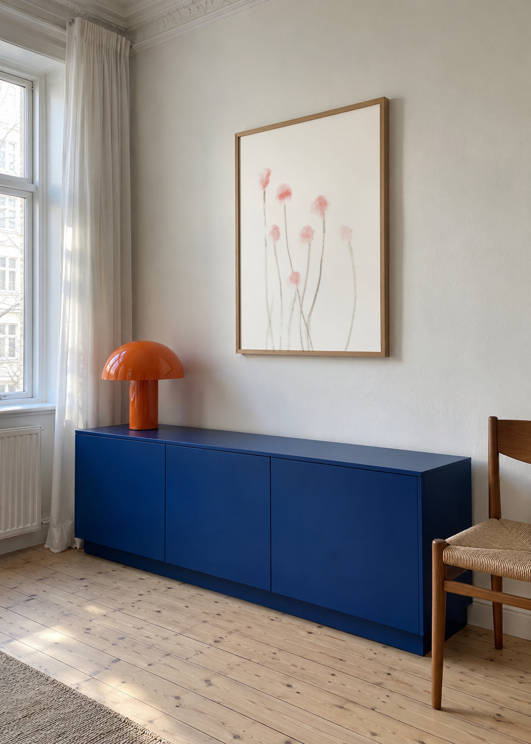 Botanicals 3 - Framed poster in an interior