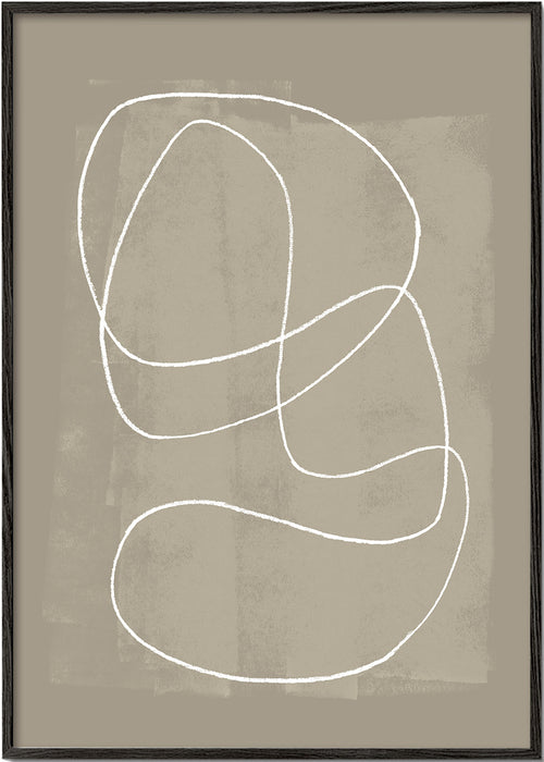 Minimalistyczny obraz z białą linią