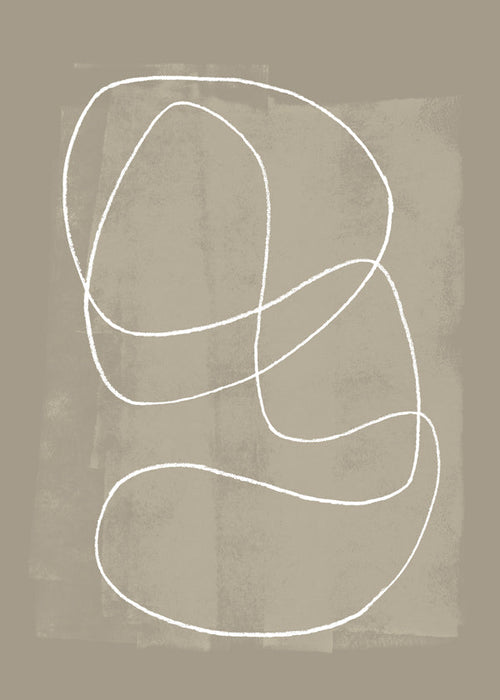 Minimalistyczny obraz z białą linią