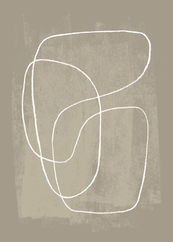 Minimalistyczny design organiczne linie beżowy