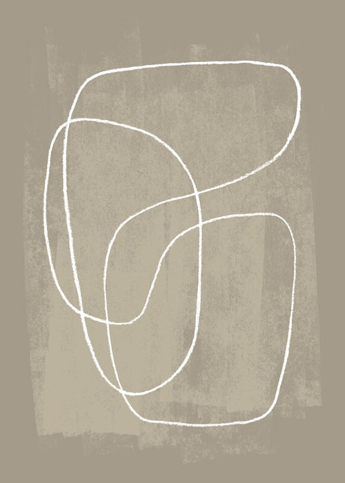 Minimalistyczny design organiczne linie beżowy