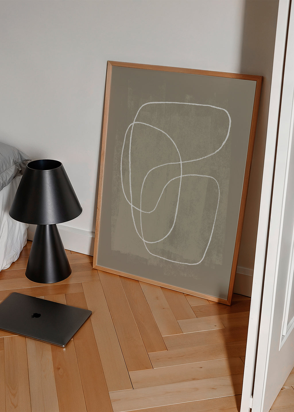 Pencil scribble Nº2 - Framed poster in an interior