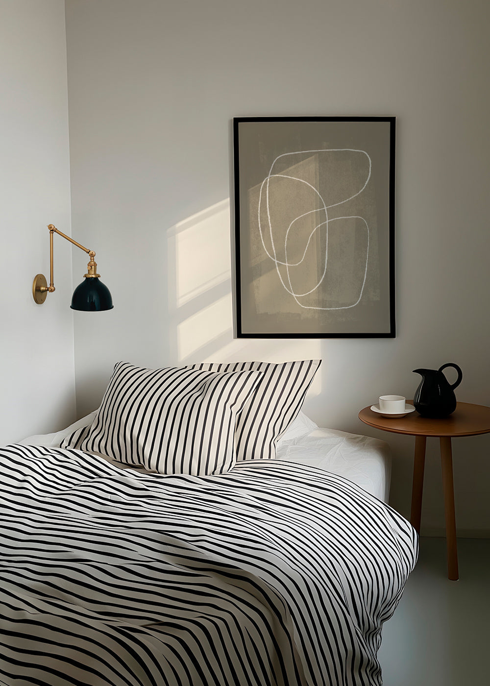 Minimalistyczny design organiczne linie beżowy