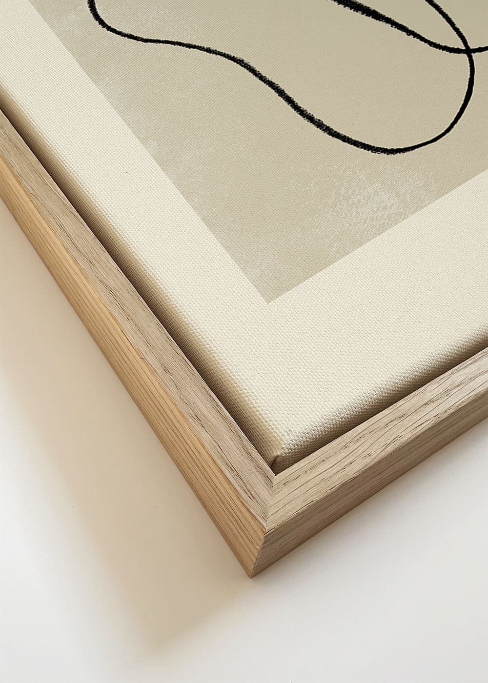 Minimalistyczny plakat z organicznymi liniami