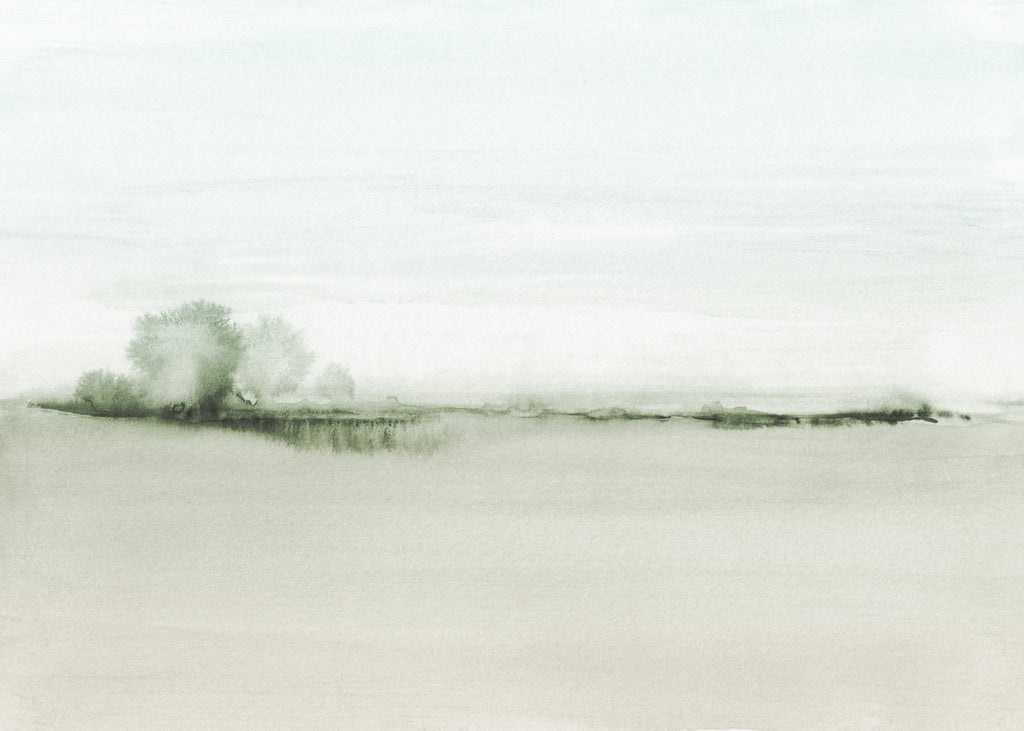 Watercolor landscape N 50 Greeny - Unframed art print