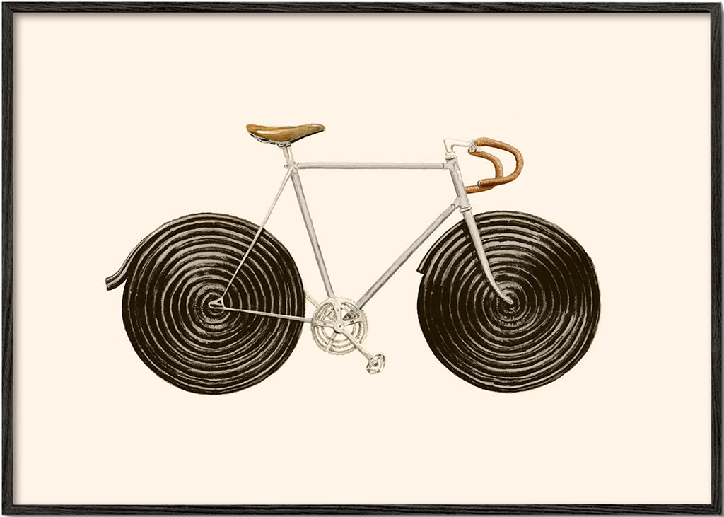 Ilustracja roweru z lukrecją