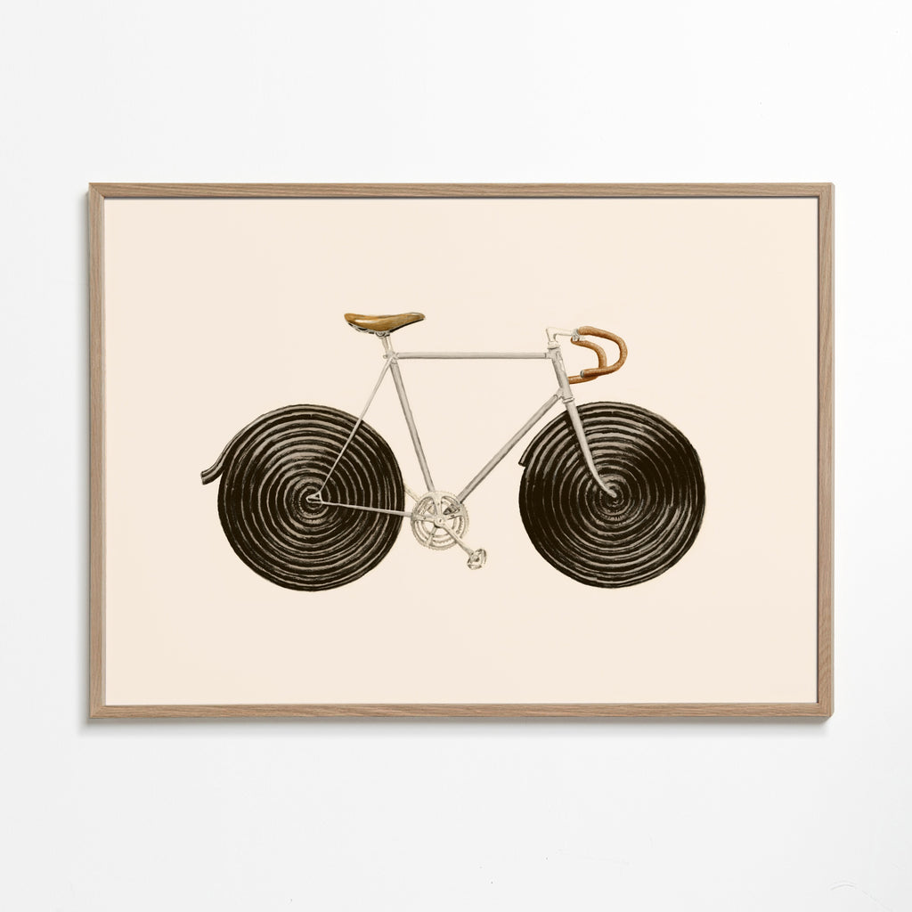 Ilustracja roweru z lukrecją