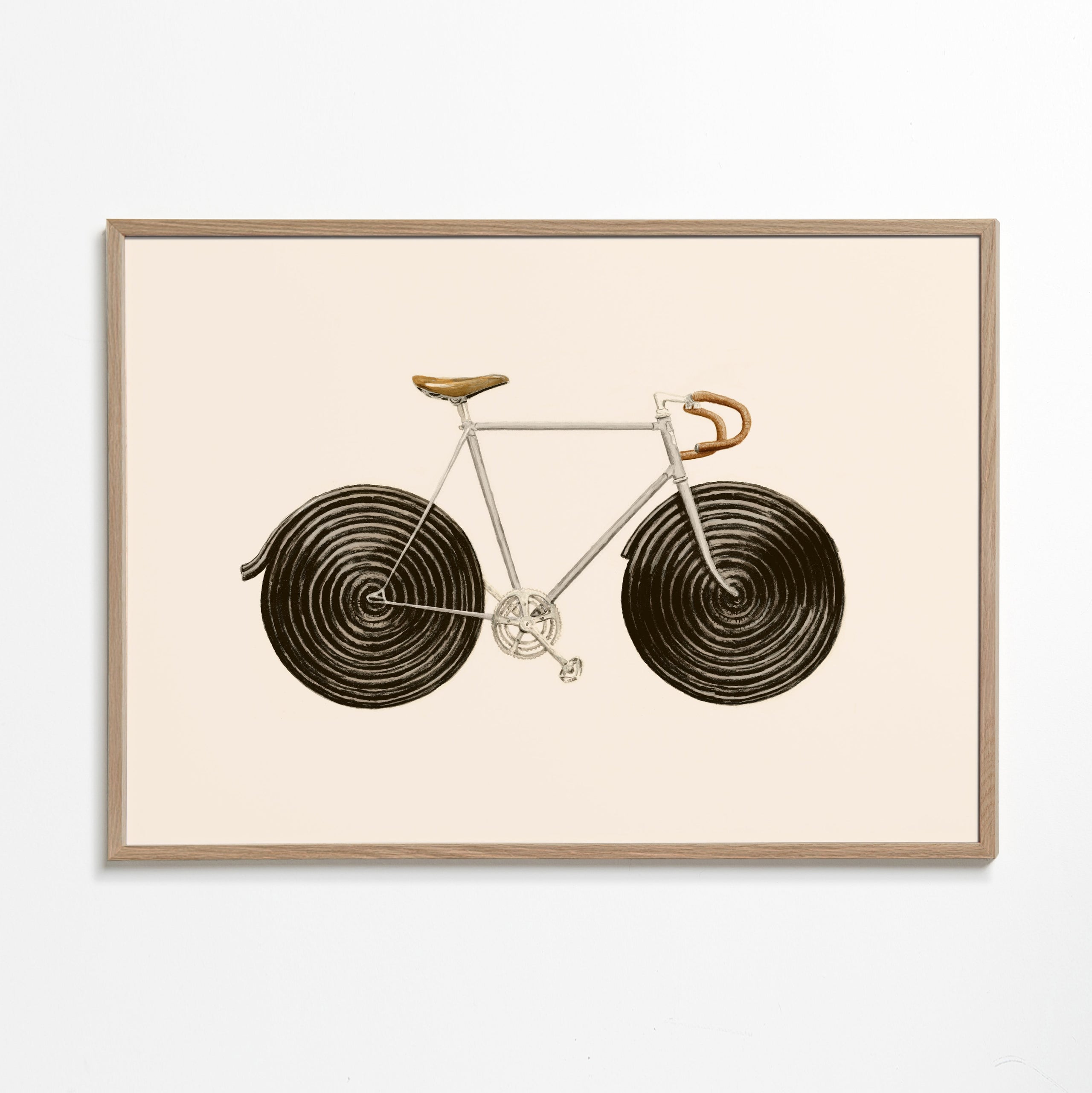 Ilustracja roweru z lukrecją