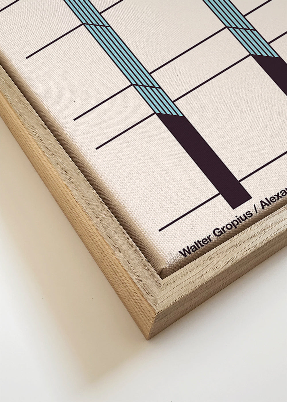 Plakat geometryczny Bauhaus Archiv fasada