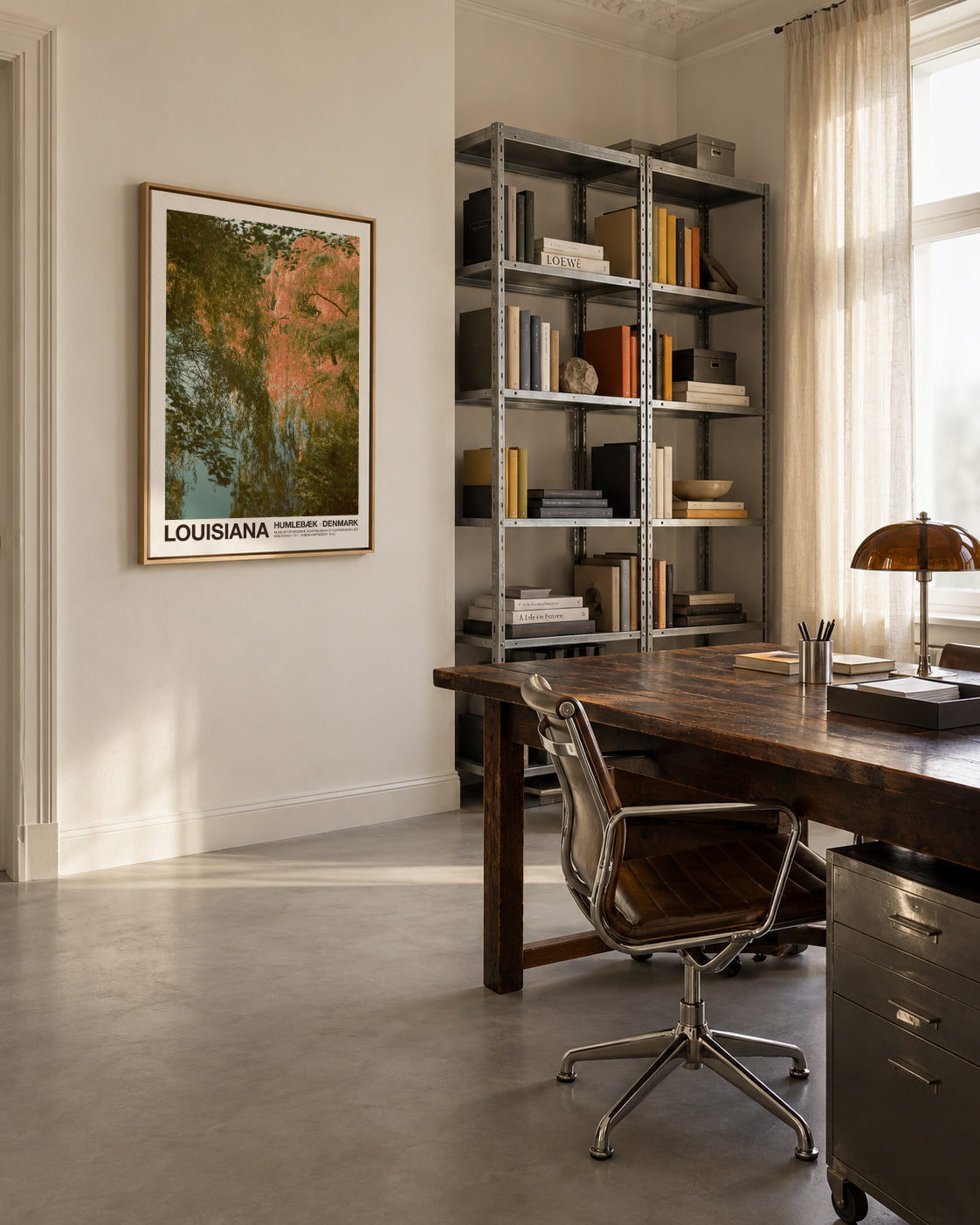 Louisiana - The Lake - Framed canvas in an interior