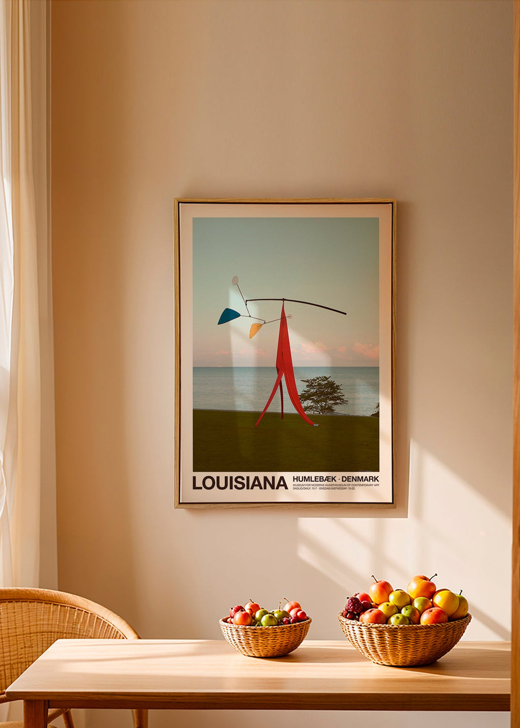 Plakat podróżniczy Louisiana z mobilną rzeźbą
