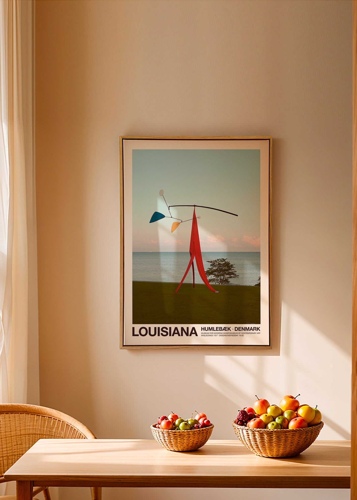 Plakat podróżniczy Louisiana z mobilną rzeźbą