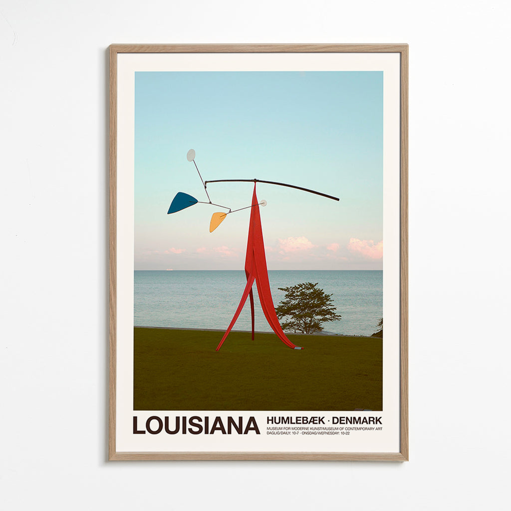 Plakat podróżniczy Louisiana z mobilną rzeźbą