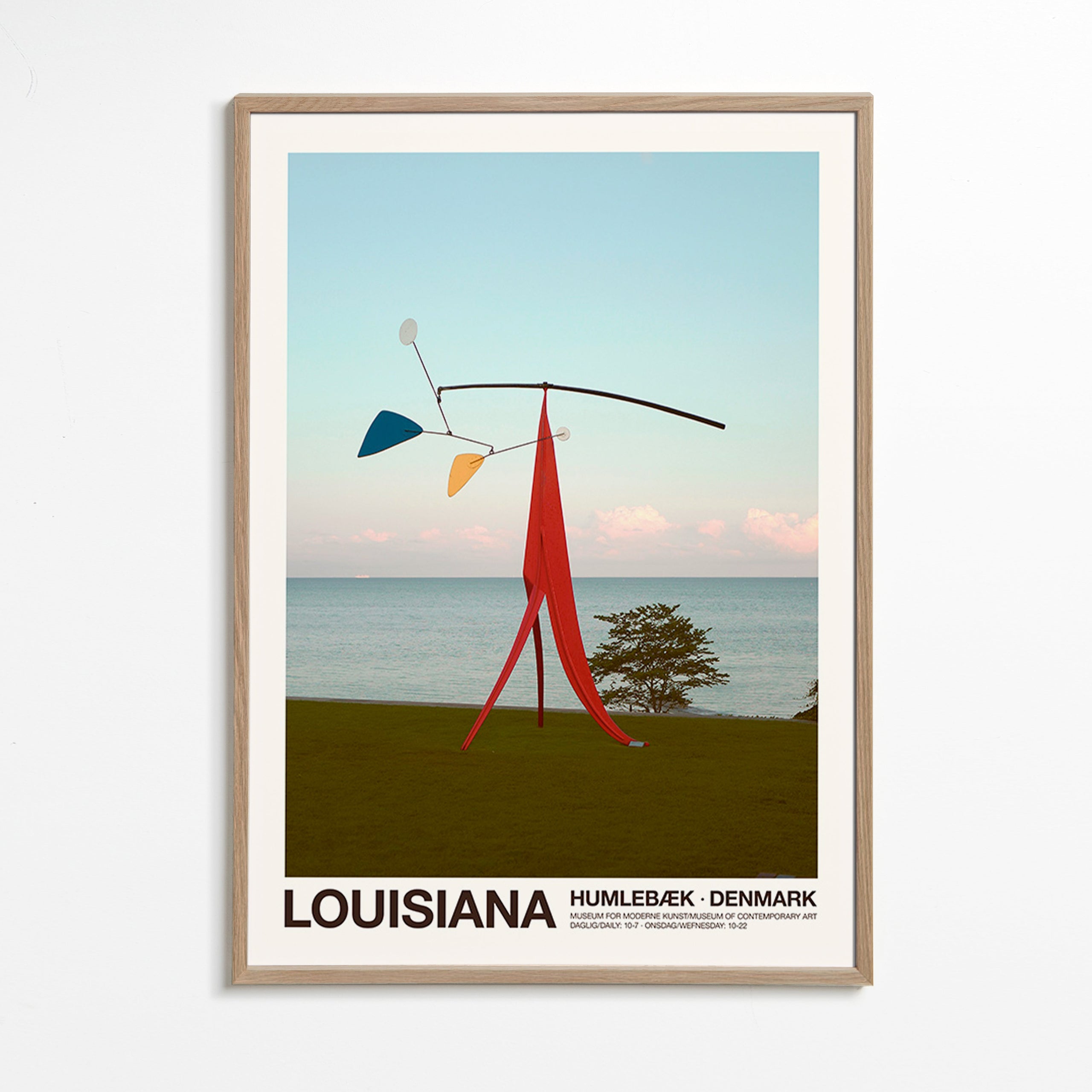Plakat podróżniczy Louisiana z mobilną rzeźbą
