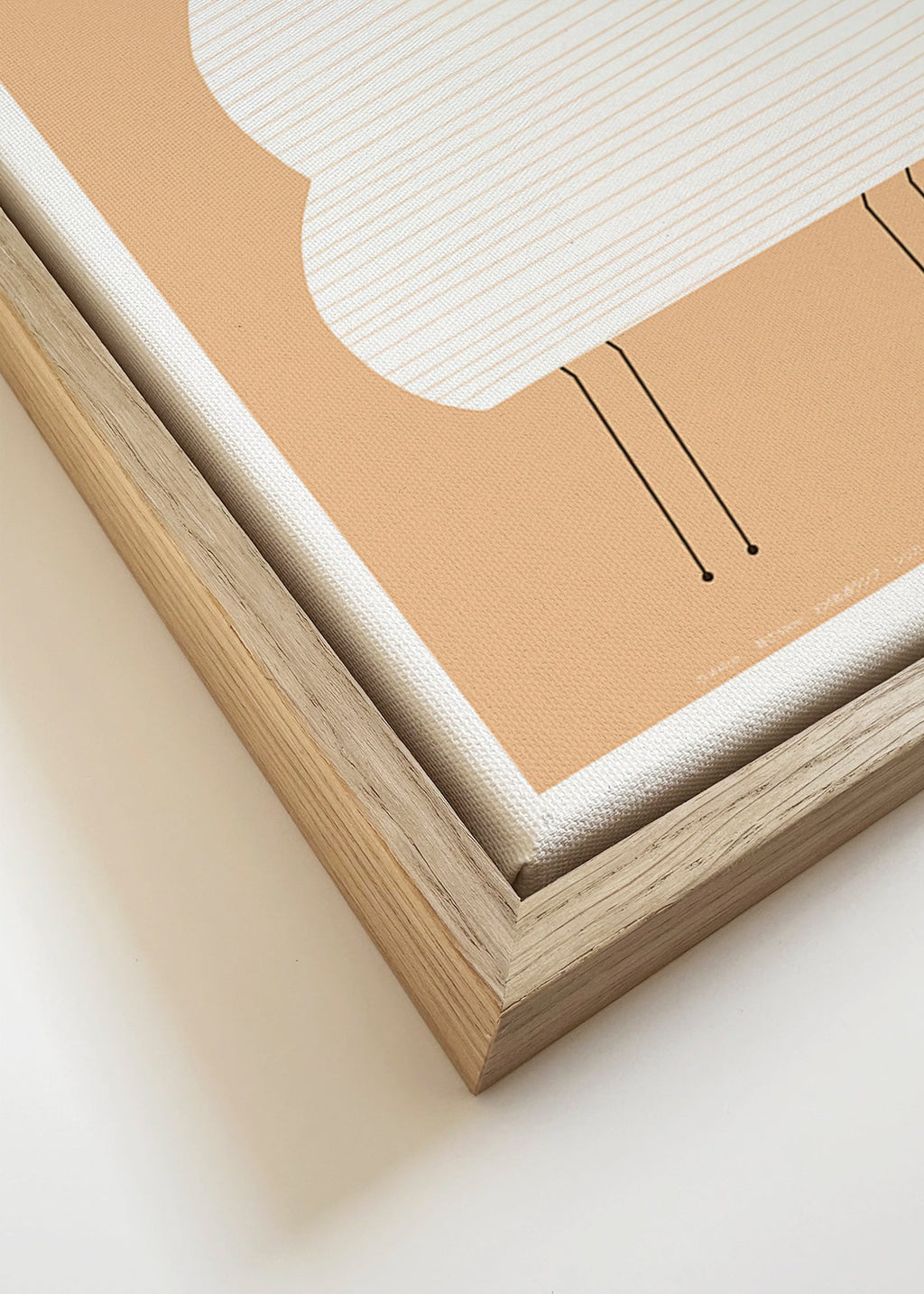 Ilustracja Noguchi Akari w minimalnych liniach