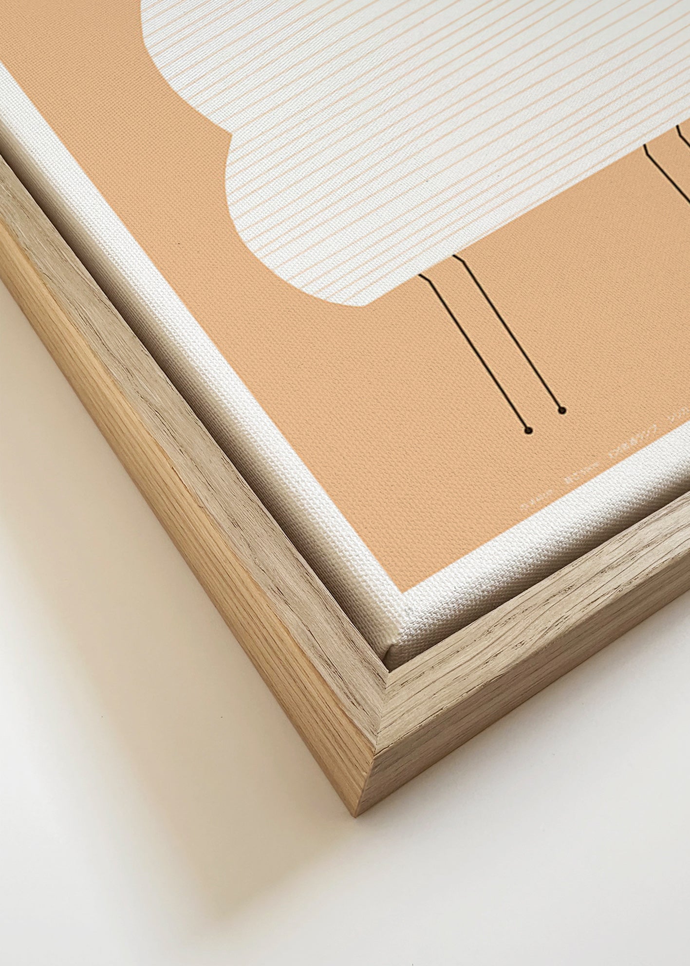 Ilustracja Noguchi Akari w minimalnych liniach