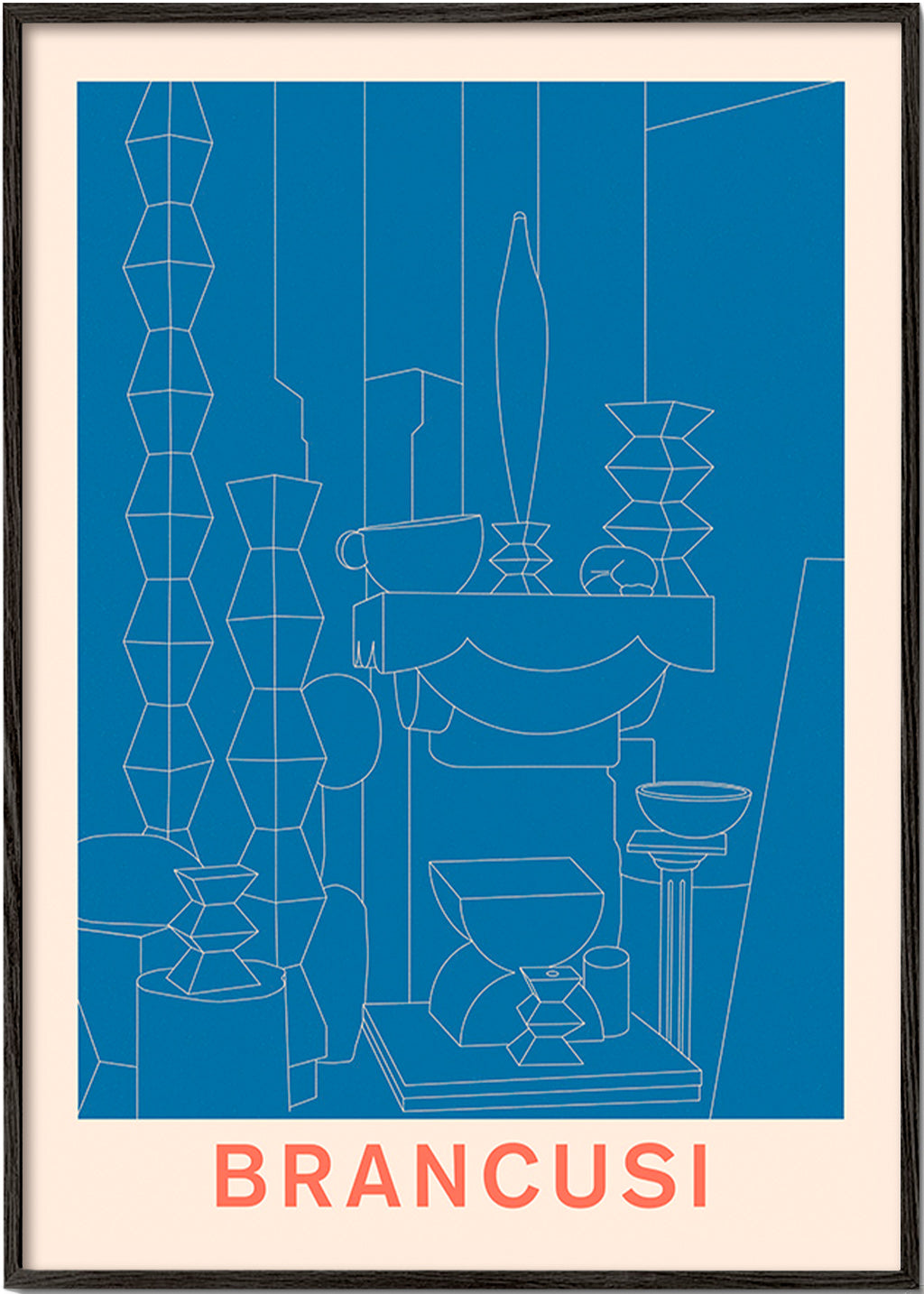 Ilustracja geometryczna Brancusi