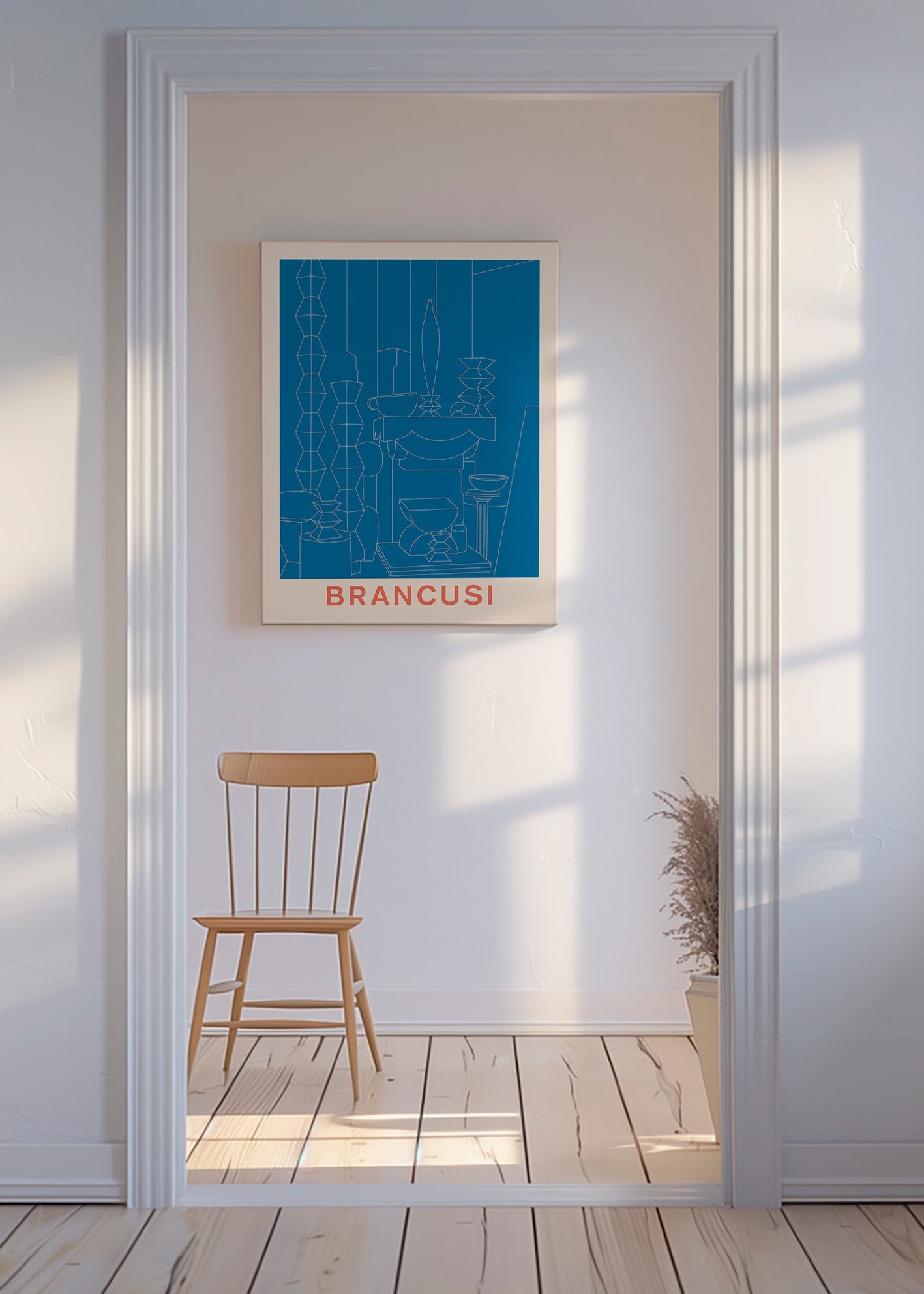Ilustracja geometryczna Brancusi