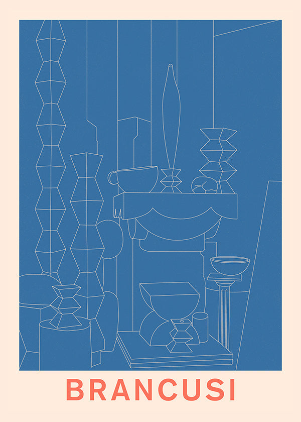 Ilustracja geometryczna Brancusi