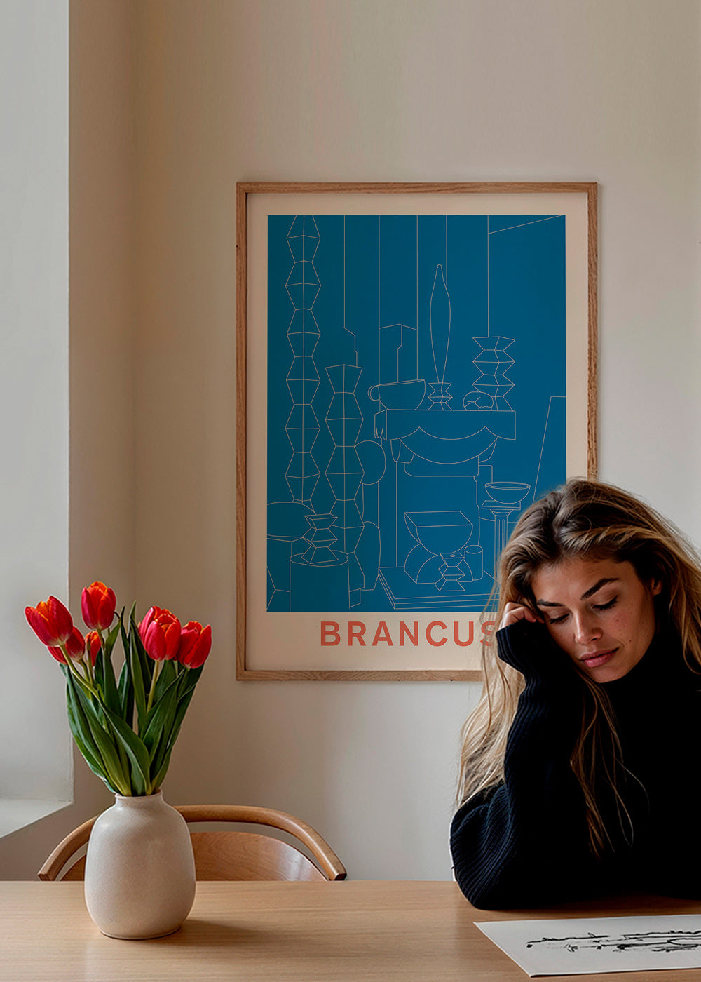 Ilustracja geometryczna Brancusi