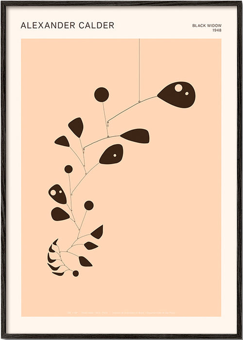 Plakat botaniczny z organicznym mobilnym