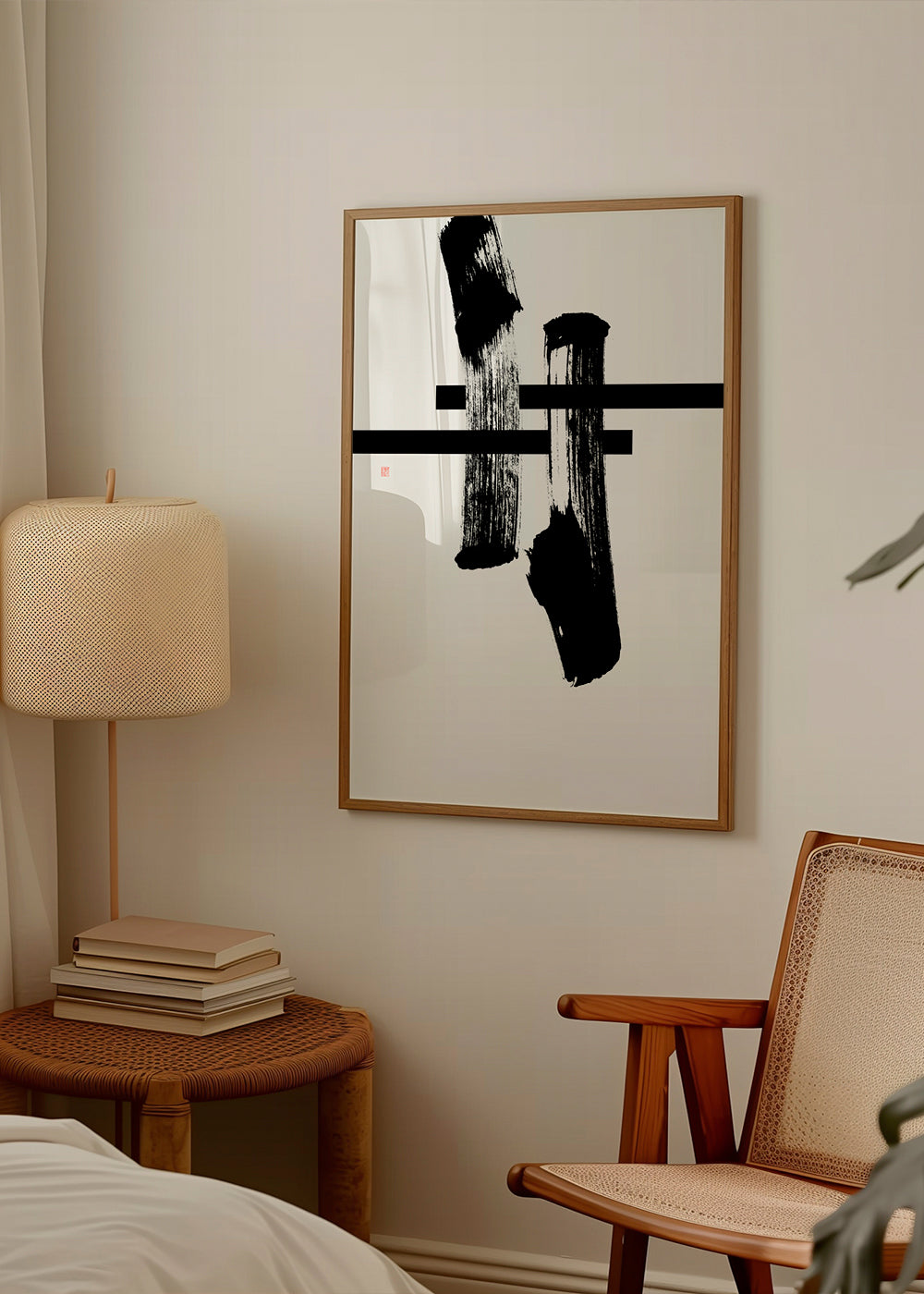 Minimalistyczny gest tuszu