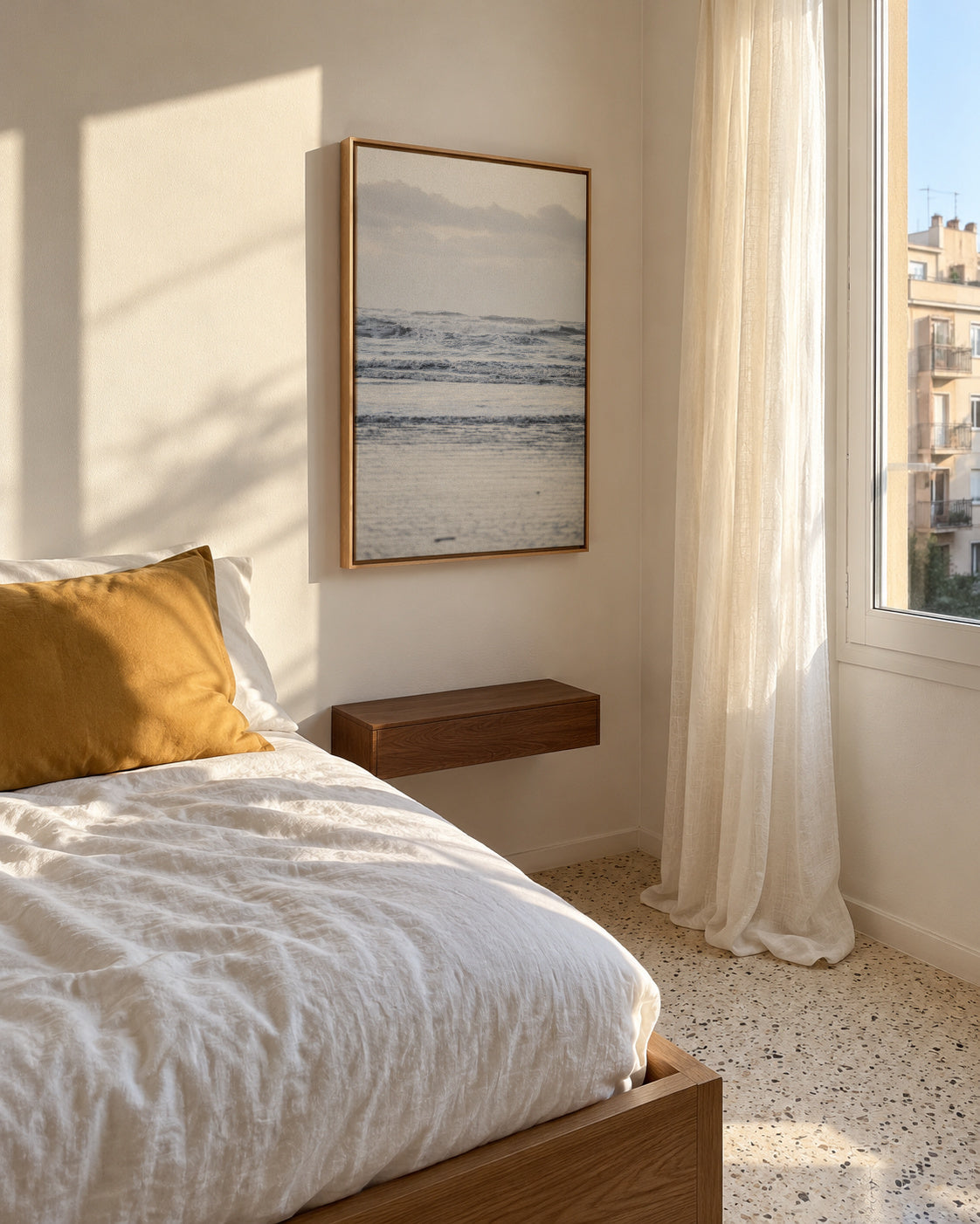 The Sea - Framed canvas in an interior