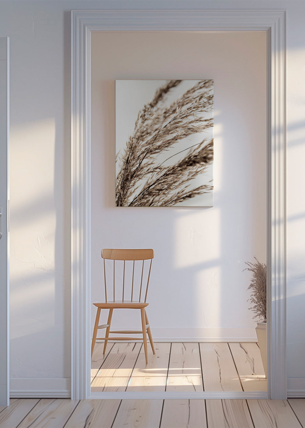 Plakat botaniczny suche źdźbła poziomy