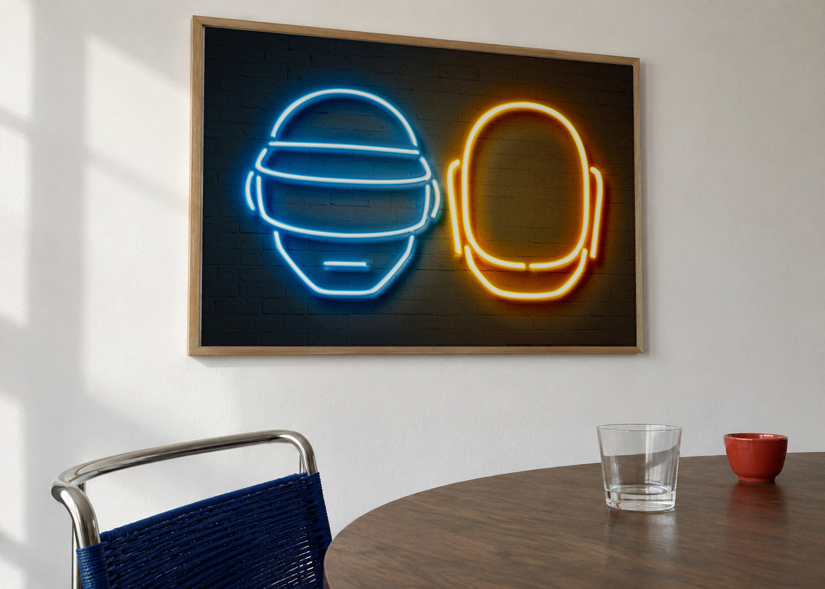 Daft Punk - Framed poster in an interior