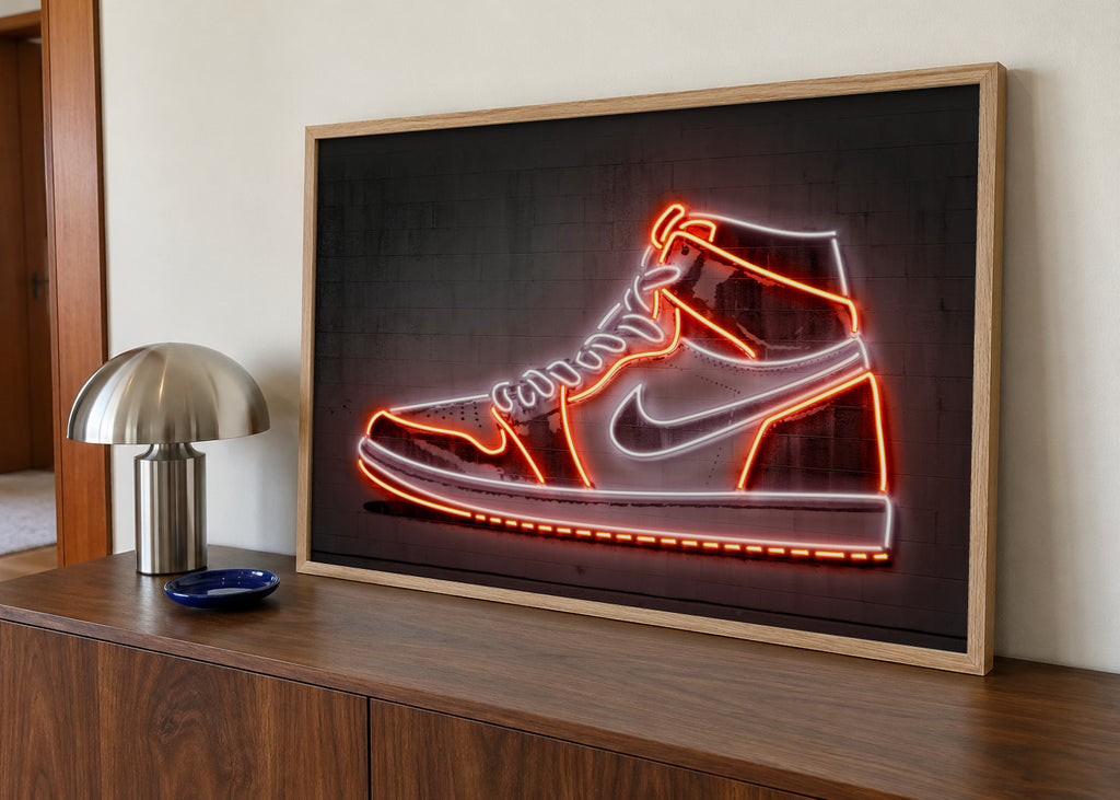 Jordan - Framed poster in an interior